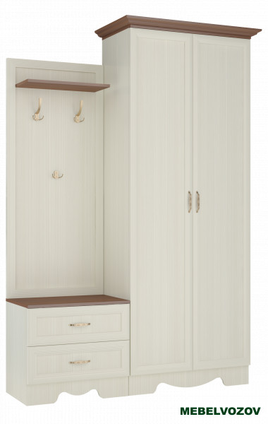 Шкаф двухдверный в прихожую Латте 22 от компании Мебельвозов в Нижнем Новгороде