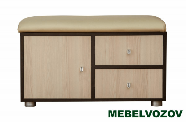 Обувница "Мини-Лайт" МЛ-5 (венге/ясень)- фото от магазина Мебельвозов в Нижнем Новгороде Обувница "Мини-Лайт" МЛ-5 (венге/ясень) от магазина Мебельвозов в Нижнем Новгороде