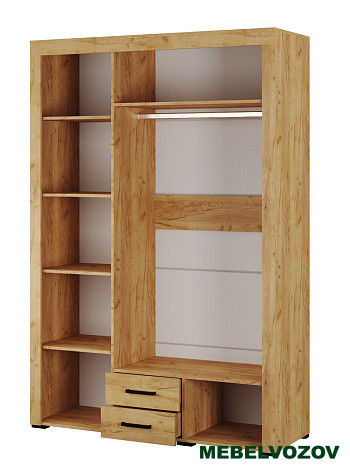 Шкаф для одежды Адель (белый/дуб крафт) - фото от компании Мебельвозов в Нижнем Новгороде Шкаф для одежды Адель (белый/дуб крафт) от компании Мебельвозов в Нижнем Новгороде