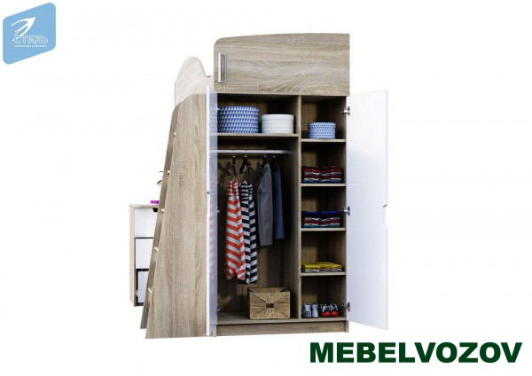 Кровать-чердак СЭНДИ КР-111 детальное изображение от магазина mebelvozov.ru в Нижнем Новгороде