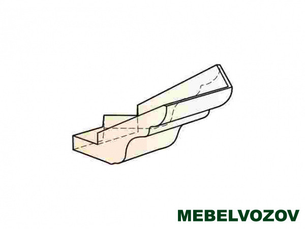 Фото элемент карниза угловой наружный (135 град.) бергамо элемента от сайта Мебельвозов в Нижнем Новгороде