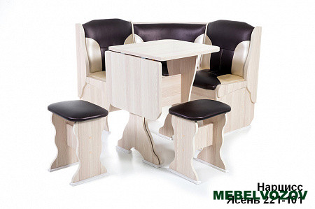 Кухонный уголок Нарцисс Ясень/221-101 от магазина Мебельвозов в Нижнем Новгороде