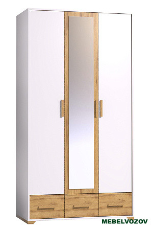 Шкаф для одежды и белья Айрис 444 (Белый/Дуб Золотистый) от компании Мебельвозов в Нижнем Новгороде