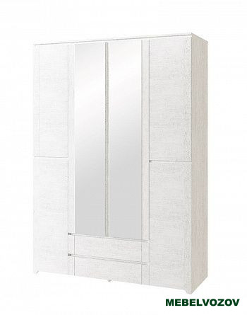 Твист Шкаф для одежды с ящик 4-х дв. 15 от компании Мебельвозов в Нижнем Новгороде