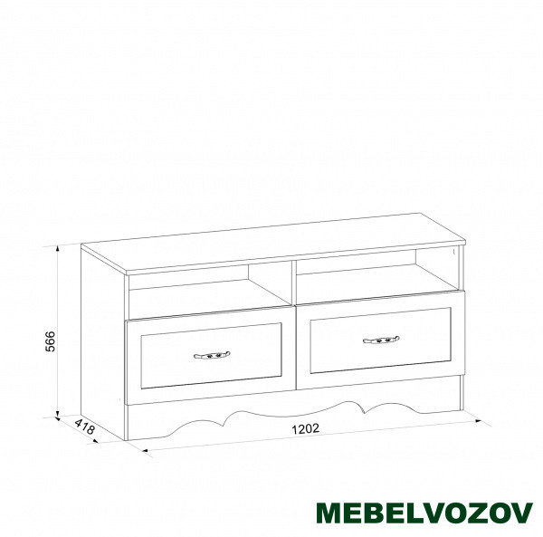Тумба под ТВ Латте 61-01 от интернет магазина Mebelvozov в Нижнем Новгороде
