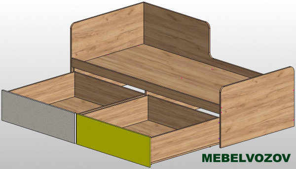 Кровать односпальная Дастин - фото, картинки на сайте mebelvozov.ru в Нижнем Новгороде Кровать односпальная Дастин детальное изображение от магазина mebelvozov.ru в Нижнем Новгороде