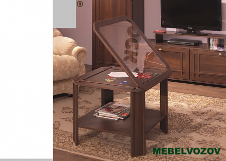 Стеклянный столик Sherlock16 (Орех Шоколадный) от интернет магазина Mebelvozov в Нижнем Новгороде