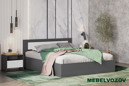 Тумба прикроватная Дольче (Графит, Белый) от магазина Мебельвозов в Нижнем Новгороде