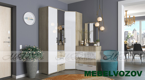 Модульная прихожая Белладжио. Комплект 1 от магазина Мебельвозов в Нижнем Новгороде