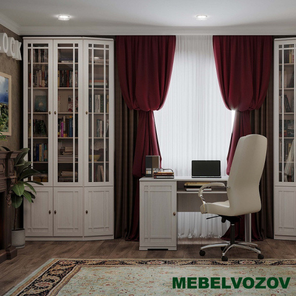 Стол письменный Sherlock 115 Ясень Анкор Светлый фото от Мебельвозов в Нижнем Новгороде