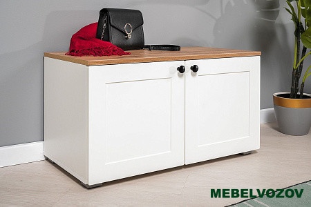 Остин Тумба 13.257 (белый/дуб вотан) от магазина Мебельвозов в Нижнем Новгороде