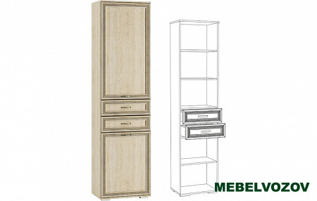 Пенал с ящиками ЛШ-3 Ливоро (дуб сонома) от компании Мебельвозов в Нижнем Новгороде