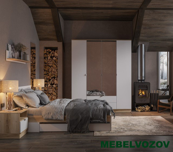 Модульная спальня ЮККИ от магазина Мебельвозов в Нижнем Новгороде