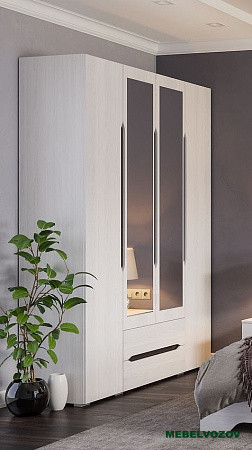 Шкаф 4х створчатый с ящиками Валенсия ШК014 от компании Мебельвозов в Нижнем Новгороде