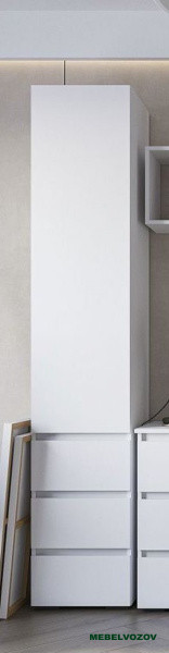 ХЕЛЕН ПН 03 Пенал закрытый (БЕЛЫЙ) от компании Мебельвозов в Нижнем Новгороде