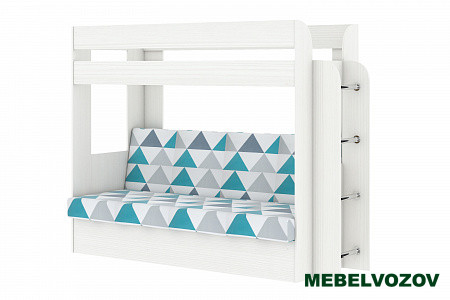 Кровать-Диван 2-х этажная Карамель 75 (Бодега светлый/бодега светлый) детальное изображение от магазина mebelvozov.ru в Нижнем Новгороде