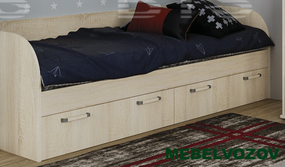 Кровать с ящиками КР-01 Сенди (STREET GIRL)