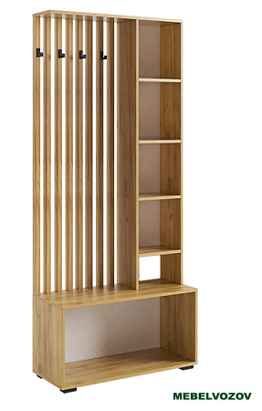 Прихожая "Бери К4" (дуб крафт золотой/белое дерево) от магазина Мебельвозов в Нижнем Новгороде