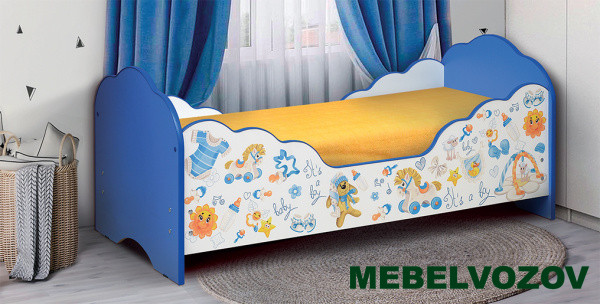 Кровать детская с фотопечатью Малышка №3 700*1400 детальное изображение от магазина mebelvozov.ru в Нижнем Новгороде