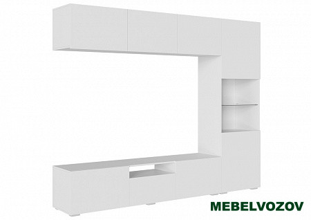 СТЕНФОРД НМ Стенка МДФ (Белый/Белый матовый) от интернет магазина Mebelvozov в Нижнем Новгороде