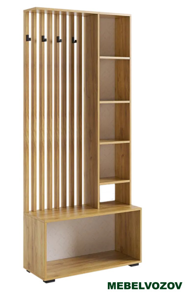 Прихожая "Бери К4" (дуб крафт золотой/белое дерево) от магазина Мебельвозов в Нижнем Новгороде
