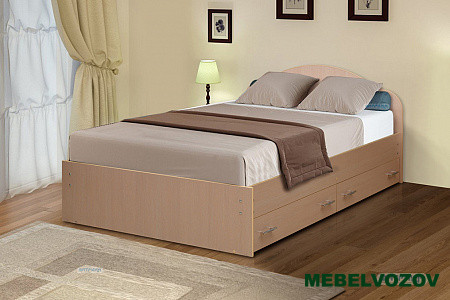 Кровать на уголках с ящиками №3 1200 от магазина Мебельвозов в Нижнем Новгороде