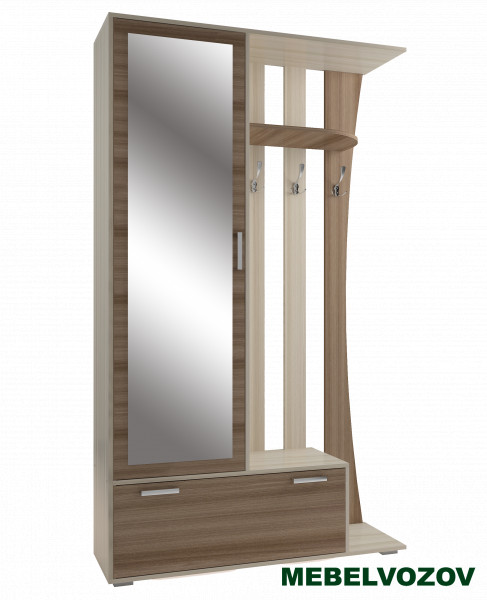 Прихожая Ивушка 20(Ясень шимо светл./Ясень шимо темн.) от магазина Мебельвозов в Нижнем Новгороде