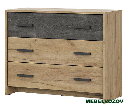 Комод 3 ящика Лофт от магазина Мебельвозов в Нижнем Новгороде