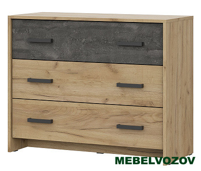 Комод 3 ящика Лофт от магазина Мебельвозов в Нижнем Новгороде