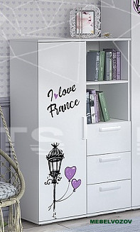 Шкаф многофункциональный ШК-10 Трио Бонжур детальное изображение от магазина mebelvozov.ru в Нижнем Новгороде