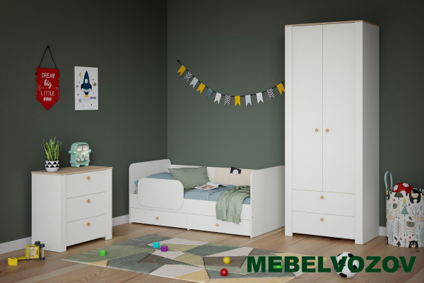 Модульная детская Джастин. Комплект 1 - фото, картинки на сайте mebelvozov.ru в Нижнем Новгороде Модульная детская Джастин. Комплект 1 детальное изображение от магазина mebelvozov.ru в Нижнем Новгороде