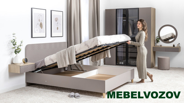 фото Амьен Кровать 11.44 с подъемным механизмом (1600) от магазина Мебельвозов в Нижнем Новгороде Амьен Кровать 11.44 с подъемным механизмом (1600) от магазина Мебельвозов в Нижнем Новгороде