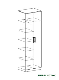 МАШЕНЬКА ШК 204 шкаф с перегородкой от компании Мебельвозов в Нижнем Новгороде