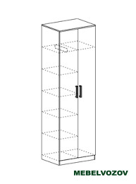 МАШЕНЬКА ШК 204 шкаф с перегородкой от компании Мебельвозов в Нижнем Новгороде