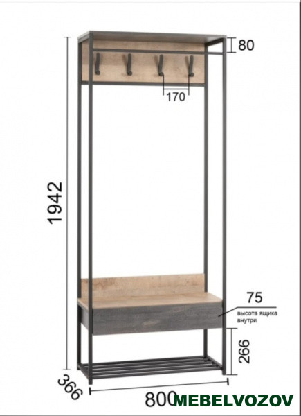 Трувор Прихожая 15.120 от магазина Мебельвозов в Нижнем Новгороде