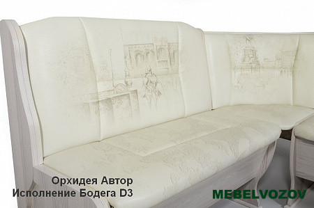 Кухонный уголок Орхидея Автор столешница МДФ ФОТОПЕЧАТЬ от магазина Мебельвозов в Нижнем Новгороде