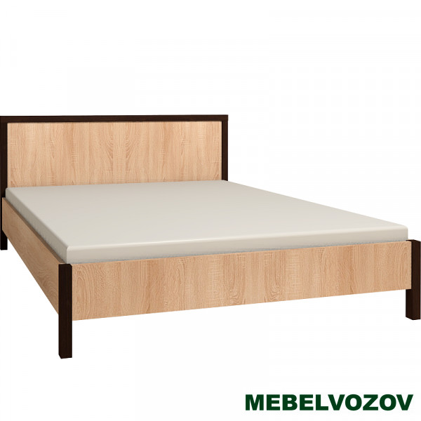 Кровать полутороспальная 1400*2000 Bauhaus 3 без основания, без матраса от магазина Мебельвозов в Нижнем Новгороде