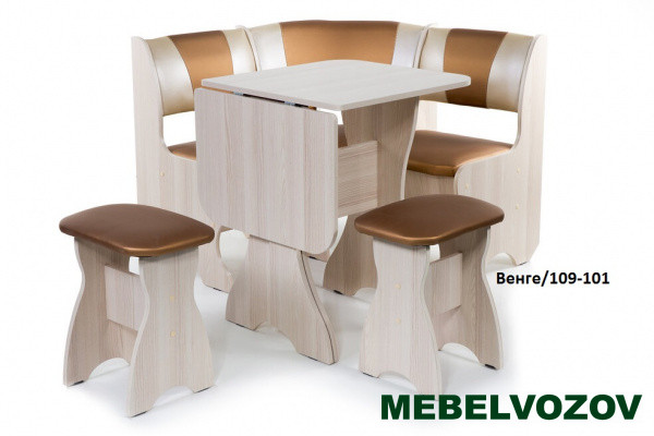 Кухонный уголок Тюльпан-мини Венге/120-101 от магазина Мебельвозов в Нижнем Новгороде