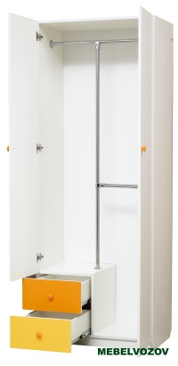 Шкаф 2-х дверный с ящиками и зеркалом &quot;Радуга&quot;  детальное изображение от магазина mebelvozov.ru в Нижнем Новгороде