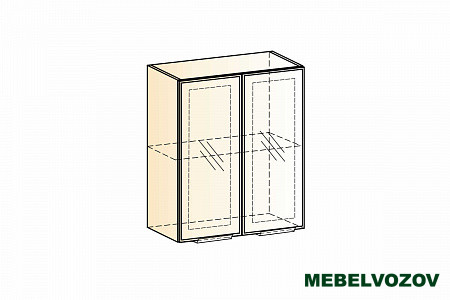 Стоун шкаф навесной L600 H720 2 дв.рам. фото от Мебельвозов в Нижнем Новгороде