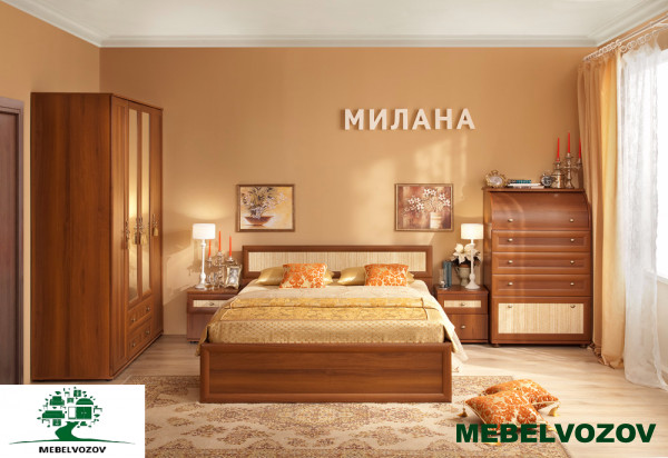 Модульная спальня «Милана» Комплектация 1 от магазина Мебельвозов в Нижнем Новгороде