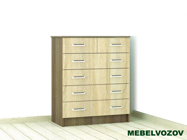 Комод Катрин 5 (Ясень шимо/Дуб Сонома) от магазина Мебельвозов в Нижнем Новгороде