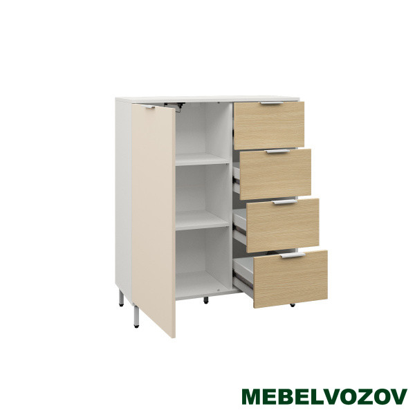 Марвэл Комод 16.234.01 (Белый PE шагрень) от магазина Мебельвозов в Нижнем Новгороде