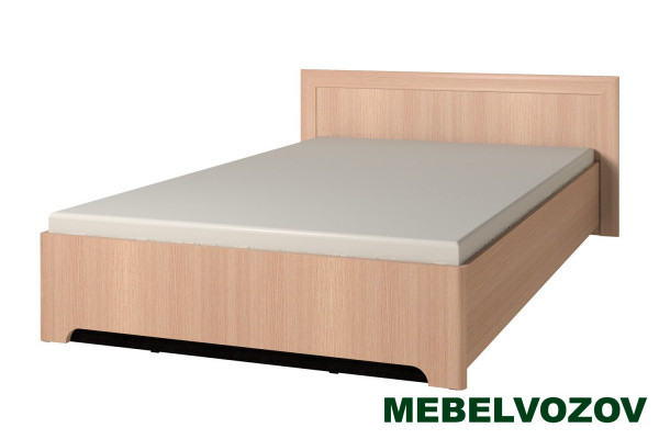Кровать односпальная Анкона 4 1200, без основания, без матраса (Дуб Отбеленный) от магазина Мебельвозов в Нижнем Новгороде