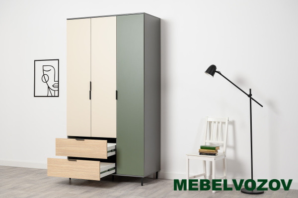 Марвэл Шкаф 16.317.03 (Темно - серый U2601) от компании Мебельвозов в Нижнем Новгороде