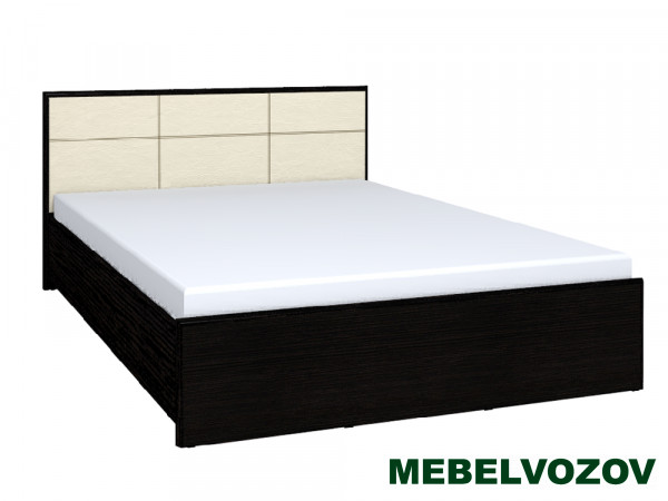 Кровать двуспальная ЛЮКС 1800 АМЕЛИ 101 без основания, без матраса (Венге) от магазина Мебельвозов в Нижнем Новгороде