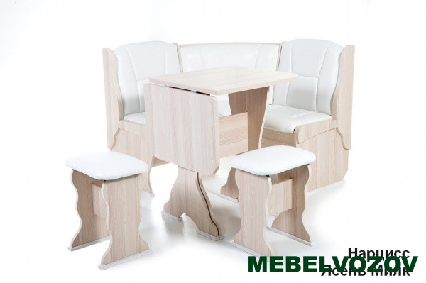 Кухонный уголок Нарцисс Ясень/Крем от магазина Мебельвозов в Нижнем Новгороде