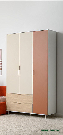 Марвэл Шкаф 16.317.03 (Белый PE шагрень) от компании Мебельвозов в Нижнем Новгороде