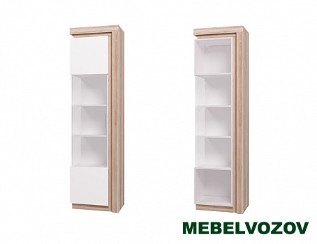 Люмен 05 Шкаф-витрина (белый глянец) от Mebelvozov в Нижнем Новгороде