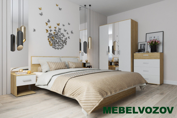 Модульная спальня NEXT(Дуб Сонома/Белая Аляска) от магазина Мебельвозов в Нижнем Новгороде